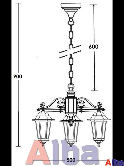 Petersburg S 79870/3 Парковый светильник