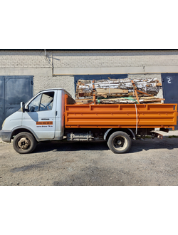 На фото груженная ГАЗель с нарощенными бортами 2,5м3