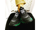 Кроссовки Balenciaga Triple S черные с зеленым в Архангельске
