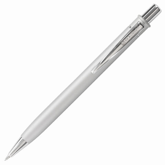 Ручка бизнес-класса шариковая BRAUBERG Vocale, СИНЯЯ, корпус серебристый с хромированными деталями, линия письма 0,5 мм, 143490