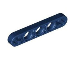 Technic, Liftarm Thin 1 x 5 - Axle Holes, Dark Blue (11478 / 6434424)
