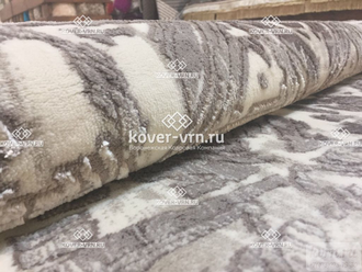 Ковер KALAHARI w7212 ivory-l.grey / 1.6*2.3 м овал