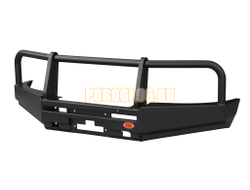 Передний силовой бампер серии Туризм на Mitsubishi Pajero Sport II 2008-2013 (02.030.01)