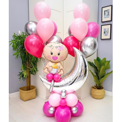 Композиция из шаров "Малыш на луне"