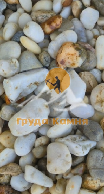 Галька жемчужная морская, фракция 10-20 мм