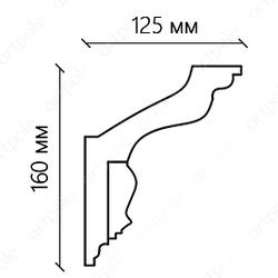 Карниз орнаментальный SK144N (наборный)