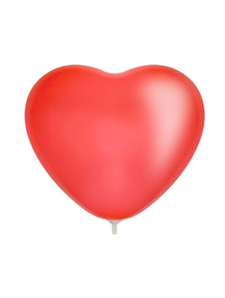 Премиум шар 12"/30 см "Сердце" Красный (015), пастель, 50 шт, Sx