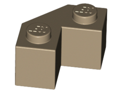 Brick, Modified Facet 2 x 2, Dark Tan (87620 / 6020847)