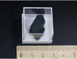 Вивианит в пластиковом боксе, Крым, Керчь №22117