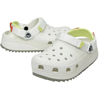 CROCS CLASSIC HIKER CLOG WHITE NEON