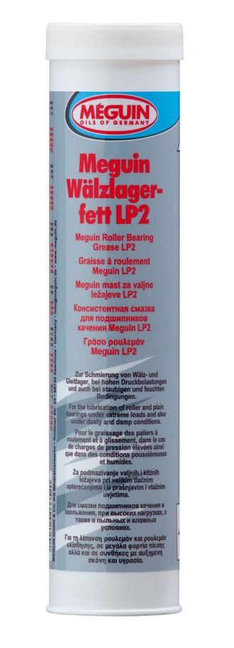 Смазка литиевая высокого давления для ступичных подшипников (синяя)&quot;Meguin Walzlagerfett LP2&quot; 400 мл