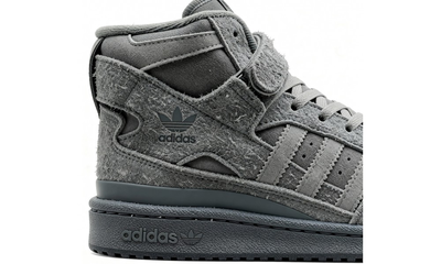 Кроссовки Adidas Forum High Suede Grey зимние