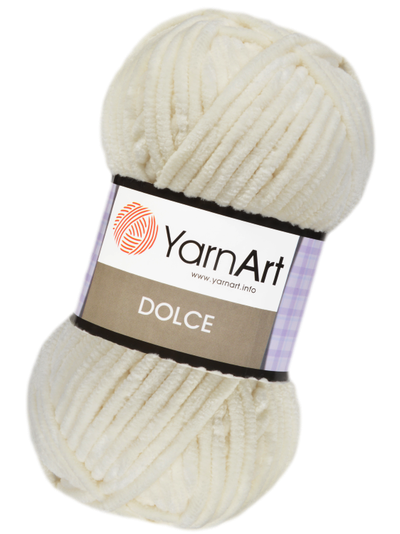 Dolce (Yarn Art) пряжа цвет  № 745 молочный