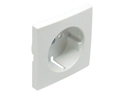 Efapel 90632 TGE, Лицевая панель розетки 2К+З, со шторками, лед