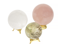 Шар из разновидностей кварца