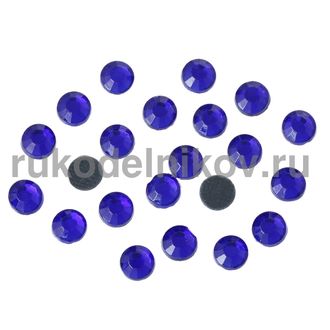 термостразы плоская спинка ss20 (5 мм), цвет-голубой королевский, материал-стекло, 5 гр/уп