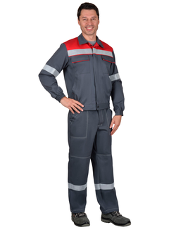 Костюм "СИРИУС-Мегион-РОСС" куртка кор., п/к из антистатической ткани с МВО