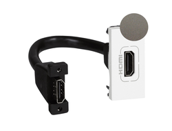 Розетка HDMI с коннектором графит, 1 модуль - Apolo 5000 - Efapel 45435 SGR