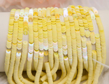 Французские пайетки №5158 Oriental Yellow Mustard  4 мм (нить ок. 1000 шт)