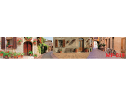 MP-019 УЛОЧКИ СИЦИЛИИ Глянцевая стеновая панель ALBICO   2800*610*6мм. *