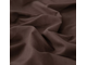 Комплект постельного белья на резинке Однотонный Сатин цвет Шоколад CSR029 (2 спальный размер)