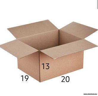 Коробка 4-x клапанная 20 x 19 x 13 см (СДЭК S)