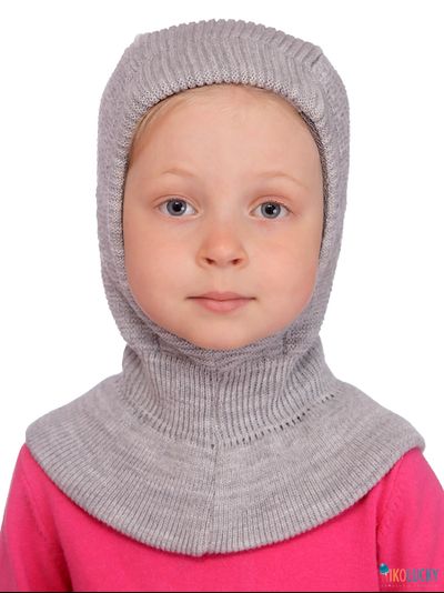 Шапка-шлем &quot;Ляля&quot; 20201-04, цвет серый меланж, р. 48-50