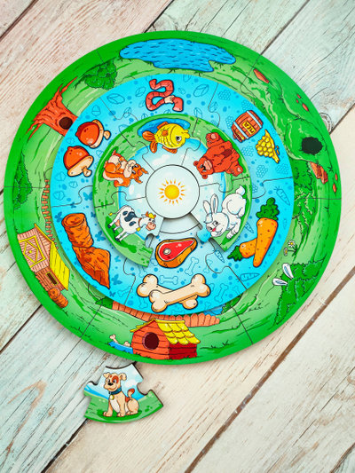 Пазл-пирамида "Животные"