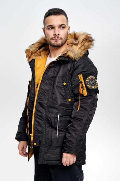 Куртка N3B COMPASS BLACK/YELLOW
