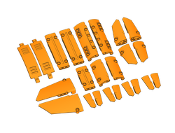 Комплект оригинальных панелей LEGO Technic 23 шт., Orange