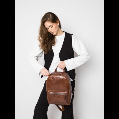 Женский кожаный рюкзак Albiate cognac (арт. 3103-03)