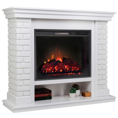 Электрический камин Brixton WT с очагом Sparta 25.5 LED