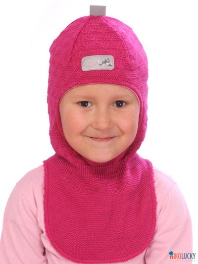 Шапка-шлем "Саша" 20201-02, цвет малиновый, р. 50-52