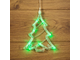 Фигура светодиодная Елочка на присоске с подвесом, цвет зеленый 501-017