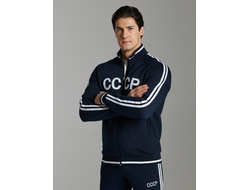 Теплый спортивный костюм СССР, 12SKM-1271 темно-синий