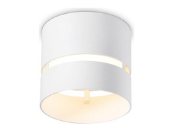 Ambrella св-к накл. спот GX53 max12W белый цилиндр d85x75 TECHNO SPOT TN71050 WH