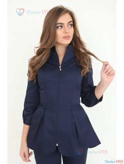 БЛУЗА DOCLIKE DL422 (черный, белый, синий, бордо)