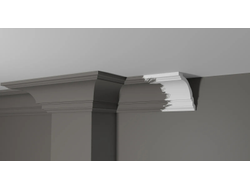 Потолочный плинтус DECOR-DIZAYN DD16, из дюрополимера, под покраску, ударопрочный, 2 метра