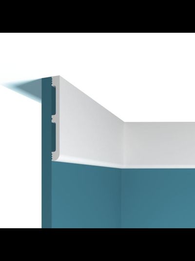 Плинтус напольный Перфект Plus P68, из дюрополимера, влагостойкий, под покраску, 2 метра