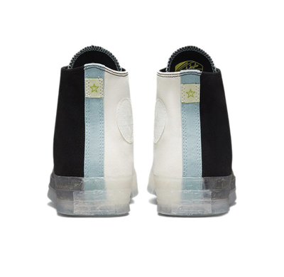 стильные черно-белые Кеды Converse Chuck Taylor 70 с голубым носом 171662C