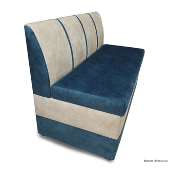 Кухонный ДИВАН "ФОРУМ-8", Синий/Слоновая кость