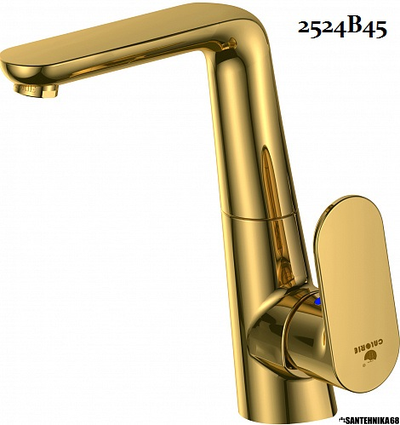 Смеситель для кухни боковой на гайке однозахватный Calorie 2524A45 40 мм хром золото черный белый медь сатин