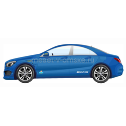 ЗАБ003 Кровать "Мерседес" синий. Размер: 740*570*1740. Спальная зона: 700*1570.