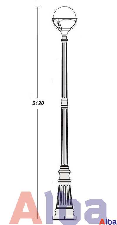 Genova 88109 B Парковый светильник H213
