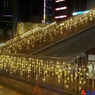 Бахрома 3*0.9 м БЕЛЫЙ ТЕПЛЫЙ, постоянное свечение IP 65, резина