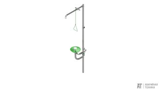 Аварийный душ для тела и глаз/лица. Модель АДУ-0501