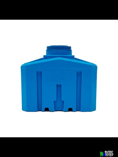 Емкость 1000 литров прямоугольная горизонтальная синяя