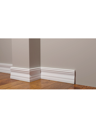 Напольный плинтус Decor-Dizayn 153A, для покраски, влагостойкий, ударопрочный, 2 метра