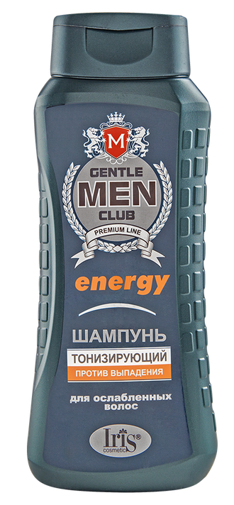 Iris Gentlemen club Шампунь ENERGY тонизирующий  для ослабленных волос 400