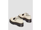 Dr Martens Bethan Pisa Leather Platform Mary Jane Parchment Beige Pisa